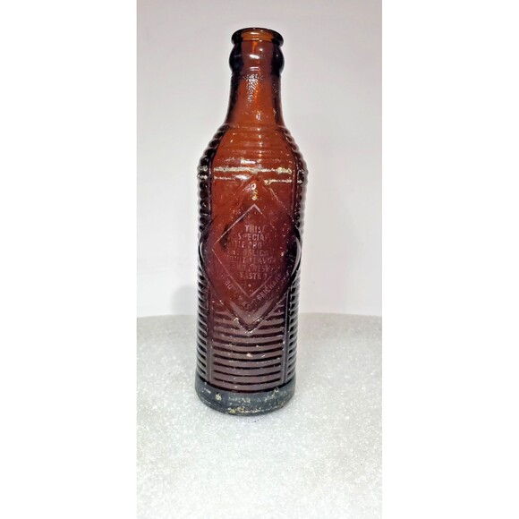 Orange Crush Brown Insulated Glass Bottle 1940s Prichard AL Rare Vintage Soda - Picture 4 of 16